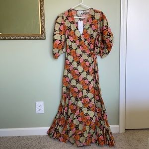 Rhode resort wear wrap dress NEW size small